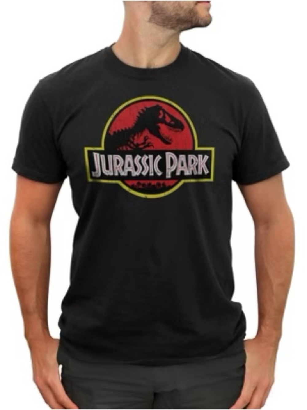 Jurassic Park Black Men’s Logo Tee Size XL